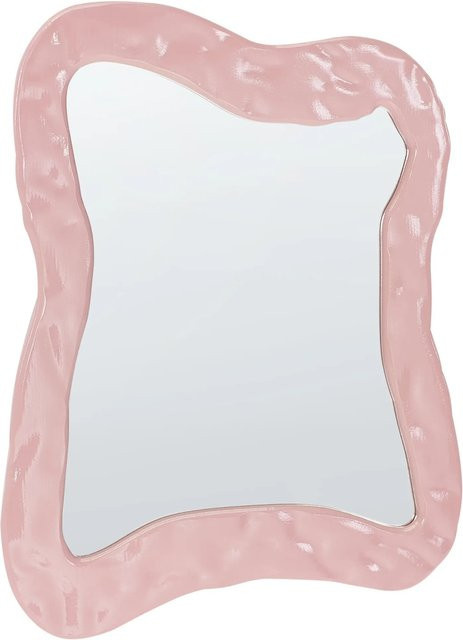 Beliani Wandspiegel PENCRAN in Rosa im Retro-Design, Breite: 60 cm, Höhe: 80 cm - Bild 1