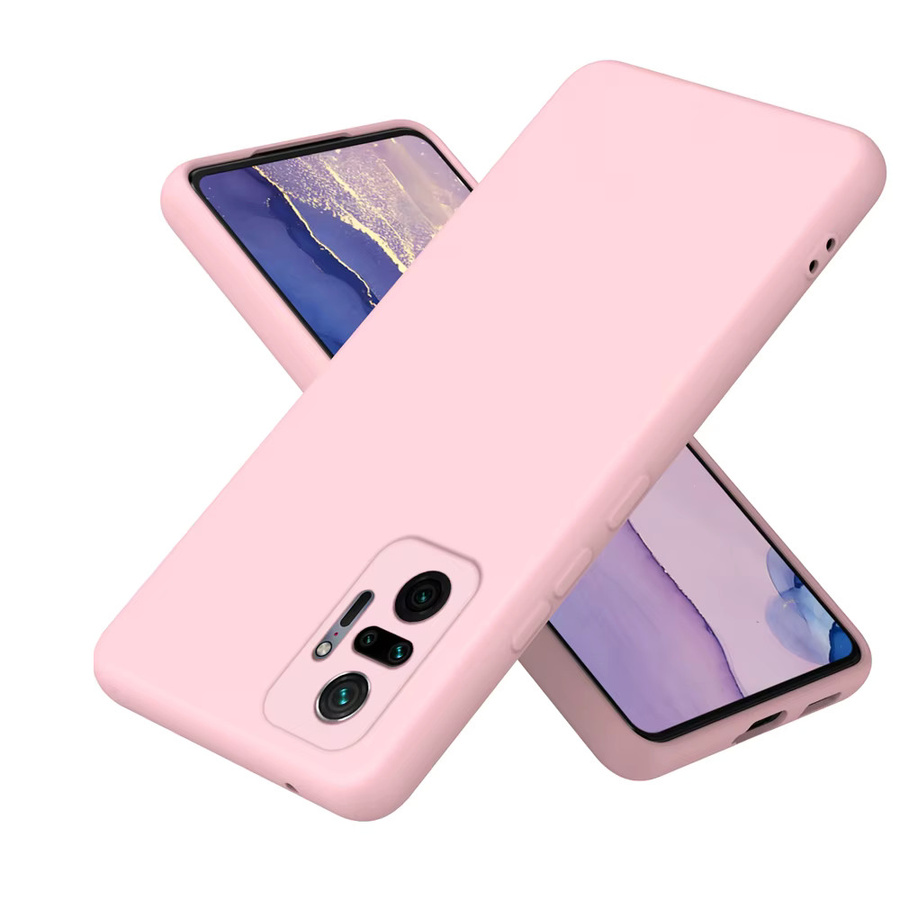 Coque Quadratische Handyhülle aus Flüssigsilikon für Xiaomi Redmi Note 10 11 12 Pro Plus 4G 5G in Schwarz - Bild 2