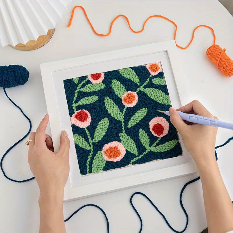 Deluxe Punch Needle Stickstift mit verstellbarer Tiefenkontrolle aus Kunststoff für Teppichgarn und Stickereien - Bild 4