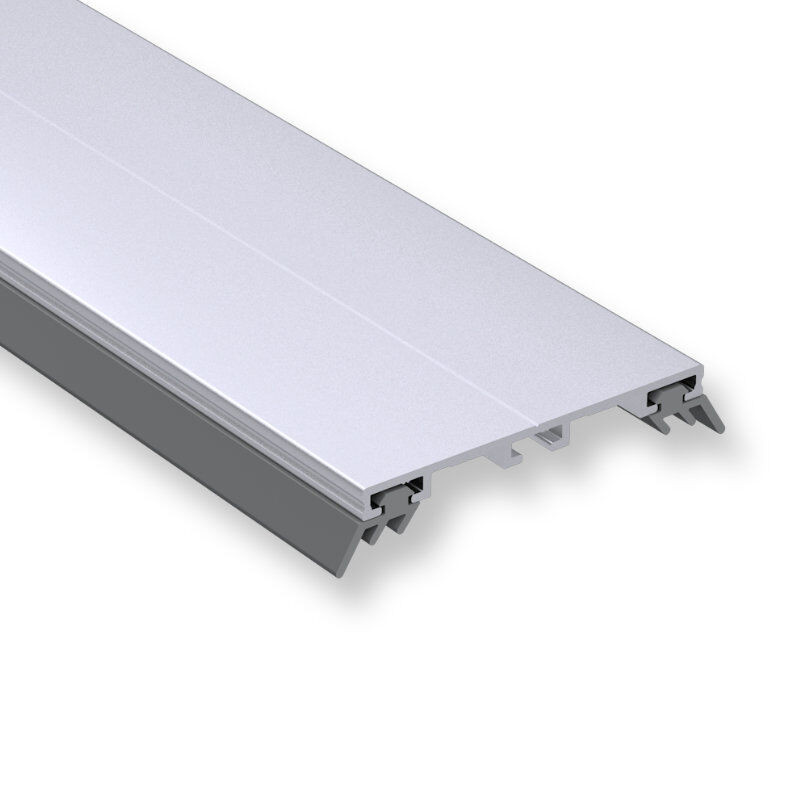 T&J Universal Mittel Verlegeprofil aus Aluminium in Silber, Breite: 6,0 cm - Bild 1