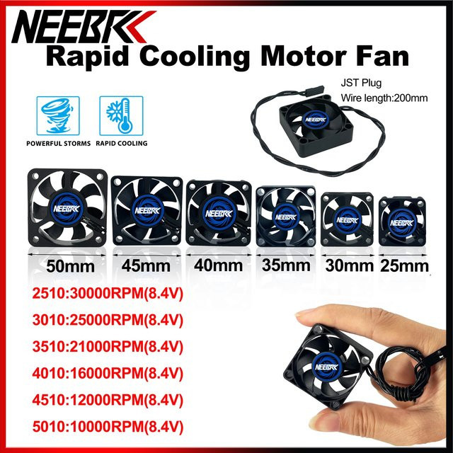 Neebrc Rc Motor Lüfter Kühlung Kühlkörper, 30000rpm, 5v-12v - Bild 1