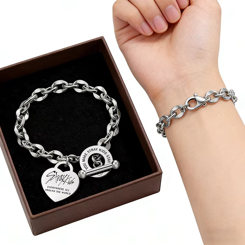 SKZOO Armband Edelstahl, Silber, Unisex - Bild 5