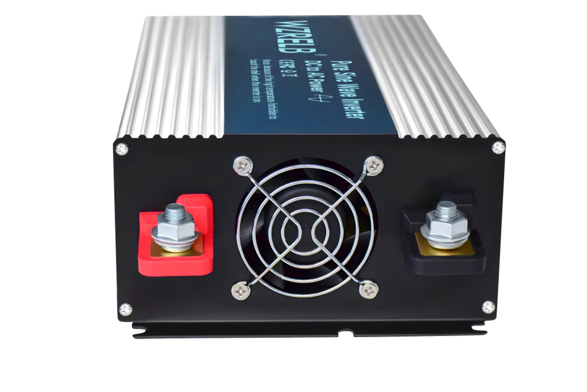 WZRELB Reiner Sinus-Wechselrichter 2500W DC zu AC Konverter in Silber für Solarpanels (12V/24V/36V/48V/72V/96V zu 110V/120V/220V/230V/240V) - Bild 2