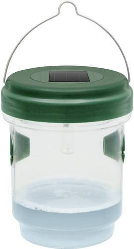 Gardigo 2in1 Solar-LED-Insektenfalle als Wespen- und Mückenfalle in Grün, Durchmesser: 9,5 cm, Höhe: 11,7 cm - Bild 1