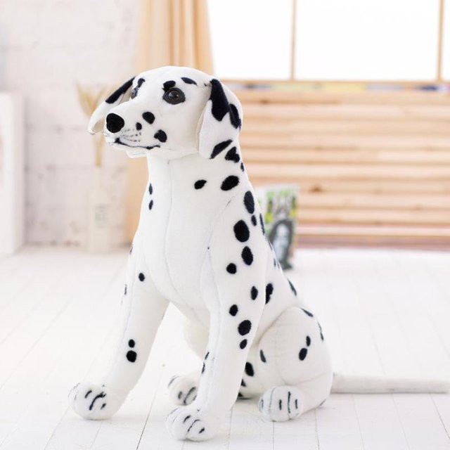 Simulation 3D kreatives Hundekissen, gefleckter Hund Puppe, Plüschtier, 40cm - Bild 1