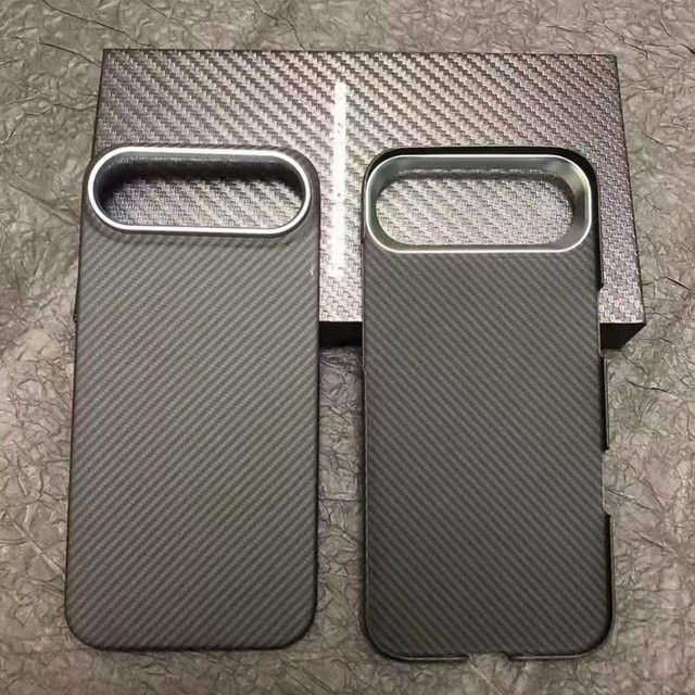 Business Schutzhülle aus Aramid Faser für iPhone 17Air mit starker Magnetfunktion in Schwarz - Bild 1