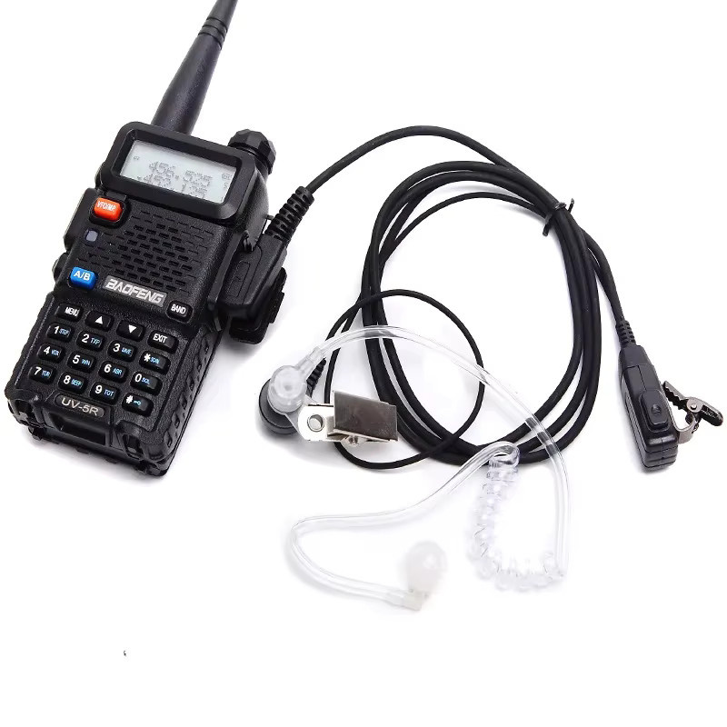 Baofeng UV-5R K Port Akustisches Rohr Headset mit Mikrofon in Schwarz - Bild 2