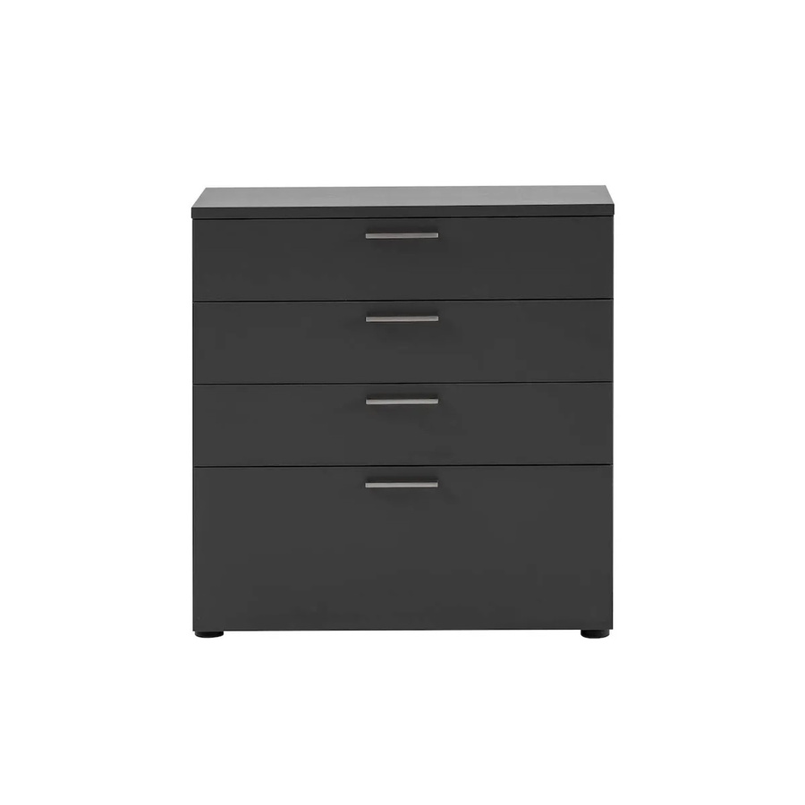 PROREGAL Schubladenschrank Hippo mit 4 Schubladen in Anthrazit, H x B x T: 84 x 80 x 40 cm - Bild 2