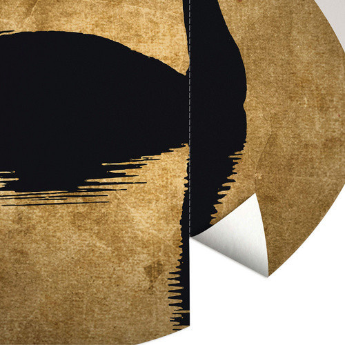K&L Wall Art Vliestapete Kubistika Schwan gold Vollmond, mehrfarbig, matt, B/H: 236 x 236 cm - Bild 4