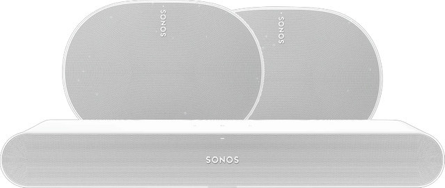 Sonos Soundbar Ray und 2x Era 300 Speaker Set in Weiß - Bild 1