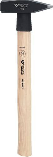 Brilliant Tools Schlosserhammer BT073030 in Schwarz mit Holzgriff und Stahlkopf, 300 g - Bild 1