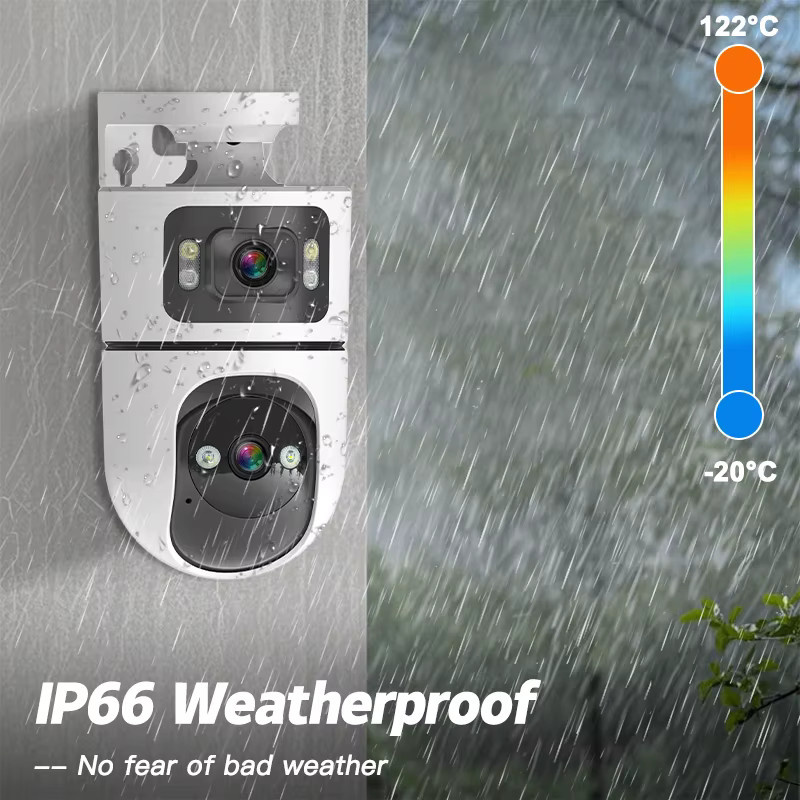 SZSINOCAM WLAN Schwenk-Neige Außenkamera, drahtlose IP-Videoüberwachungskamera in Weiß mit HD-Video und Kabelversion - Bild 4