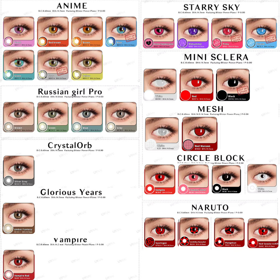 UYAAI Farbkontaktlinsen farbig - Bild 2
