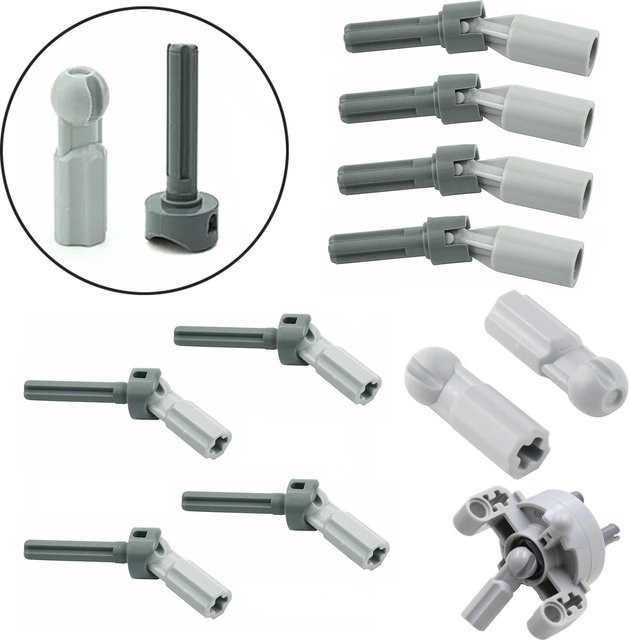 Stemedu MOC Bausteine Set Suspension Drive Lenkung Transfer Welle Antriebskombination in Grau - Bild 1