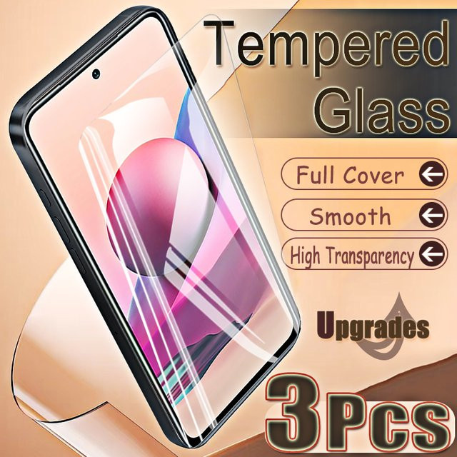 3er-Set Xiaomi Redmi Note 10S Panzerglas Displayschutzfolien, transparent, 9H Härtegrad mit Fingerabdruck-Entsperrfunktion - Bild 1