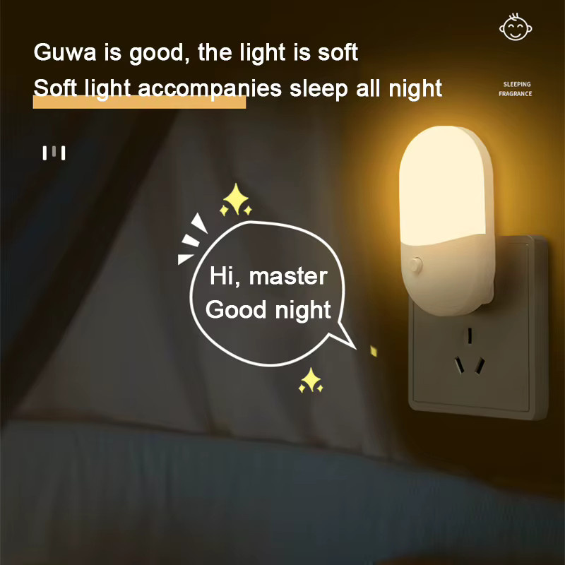 2er-Set Feimefeiyou Mini LED Nachtlicht in Warmweiß für Schlafzimmer und Kinderzimmer - Bild 5