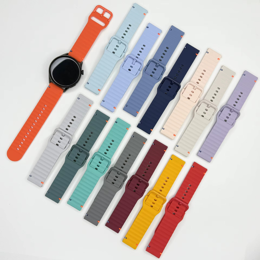 Uhrenarmband Silikon, 20mm, 22mm, Unisex - Bild 3