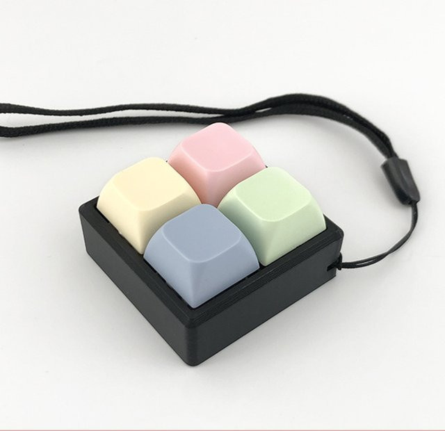 ZAKOL Finger-Tastatur-Spielzeug zur Stresslinderung, 2/3/4-Tasten-Klicker - Bild 1
