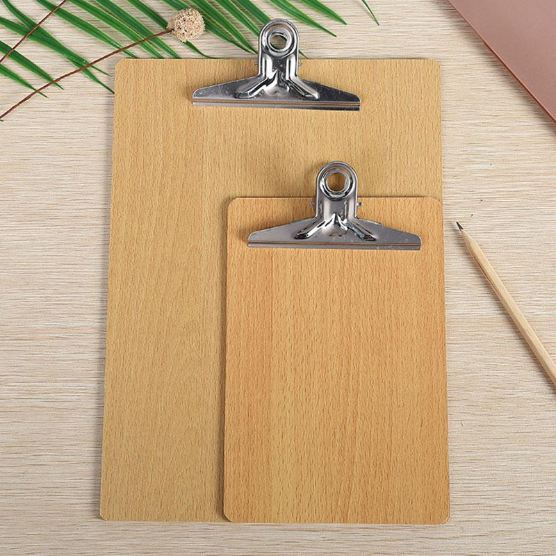 Yiran Furniture Klemmbrett aus Holz in Braun für A4 und A5 Dokumente - Bild 2