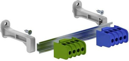 OBO Bettermann Klemmleistenset 2008880 mit Schraubklemmen, Multicolor, 1 Stück - Bild 1