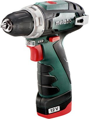 Metabo PowerMaxx BS Basic Akku-Bohrschrauber 12 V in Grün/Schwarz mit 2 Akkus - Bild 1
