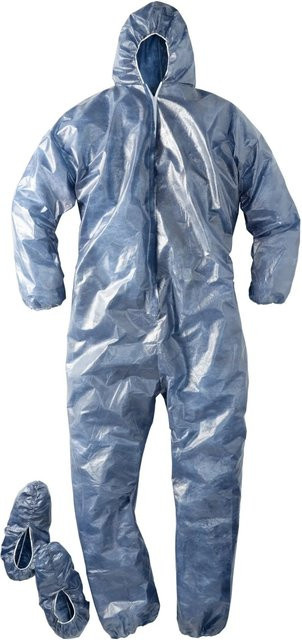LUX-TOOLS Maleroverall in Blau, Größe XL, aus Kunststoff - Bild 1