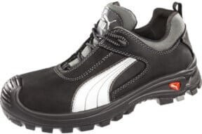 Puma Safety Sicherheitsschuh Cascades Low in Schwarz/Weiß aus Leder Gr. 39 S3 HRO SRC EN ISO 20345 - Bild 1