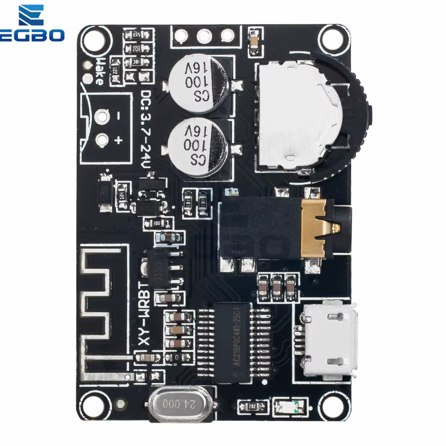 Egbo XY-WRBT Audio-Receiver-Karte mit Bluetooth 5.0 und verlustfreiem MP3-Decoder als drahtloses Stereo-Musikmodul in Schwarz - Bild 2