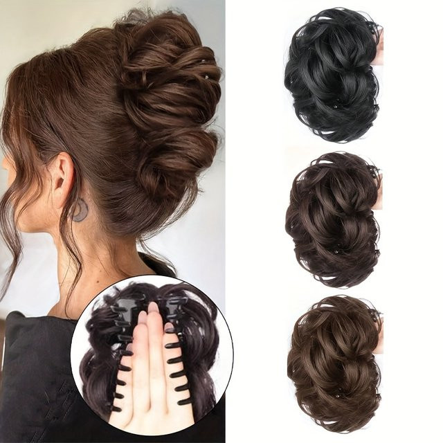 ISIGROSI Clip-in-Haarknoten, synthetische Wellen, Damen - Bild 1