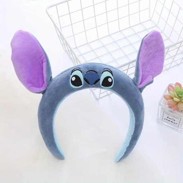MINISO Disney Stitch Gesichtswasch-Stirnband, grau, 1-teiliges Set - Bild 1
