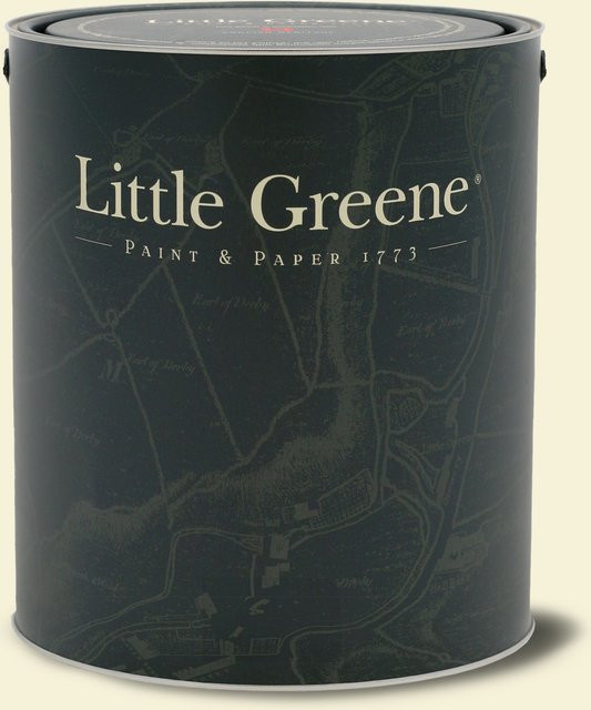 Little Greene Absolute Matt Emulsion Archive Colour Linnet 89 in Grün und Beige, 2,5 l - Bild 1