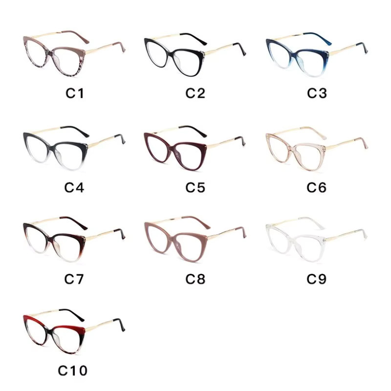 Samjune Lesebrille Cat Eye, Vollrand, Damen - Bild 4