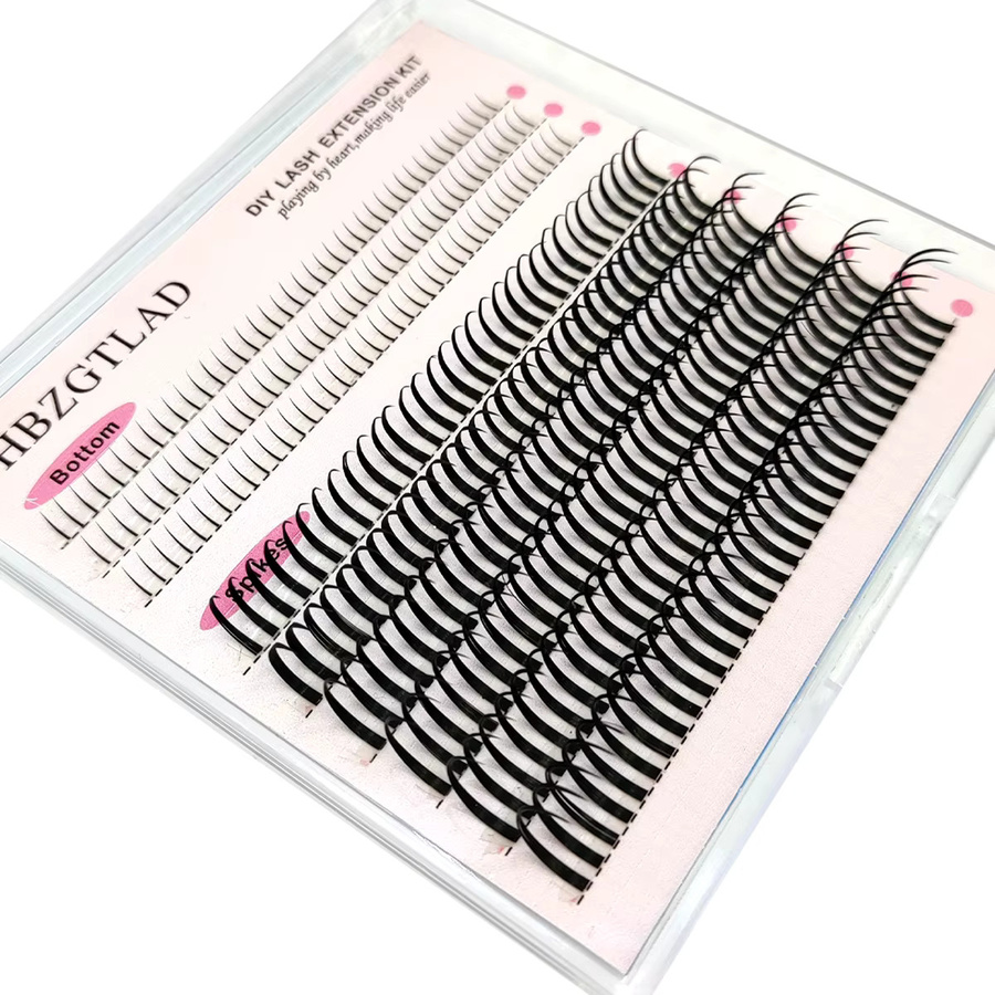 AMSDCN Wimperncluster DIY Anime Wimpern, 80D/100D, stacheliges Volumen - Bild 2