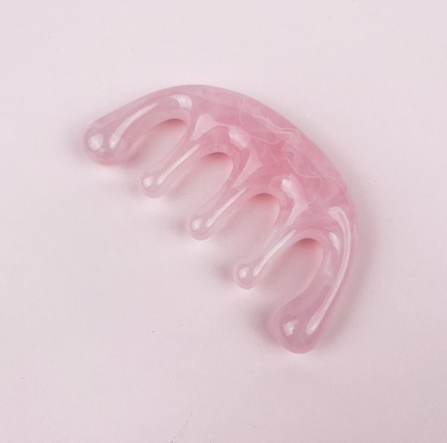 Alwafore Kopfmassagekamm, Haarmassage, Gelb, Pink - Bild 1