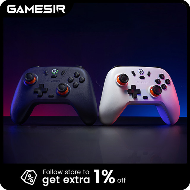 GameSir Nova Lite Bluetooth Wireless Controller mit Hall-Effect für Nintendo Switch, iPhone, Android und PC in Lila/Mehrfarbig - Bild 1