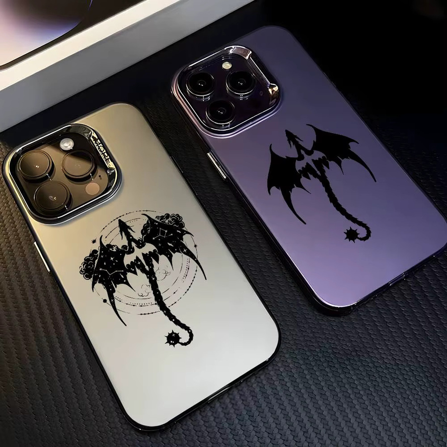 Dragon F-Fourth W-Wing Handyhülle für iPhone 17 16 15 14 13 12 11 Pro Max Air in Multicolor mit mattem Laser Metallic Aurora Design - Bild 3