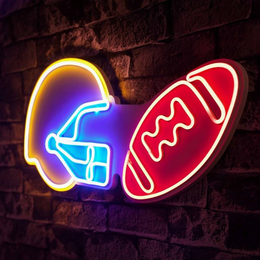 Opviq LED Neon Flex Wandleuchte RGB Mehrfarbig aus PVC, B/H/T: 55 x 27 x 3 cm - Bild 3