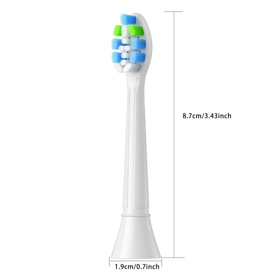 Philips Ersatz-Zahnbürstenköpfe, 4–16 Stück, Weiß, Unisex - Bild 2