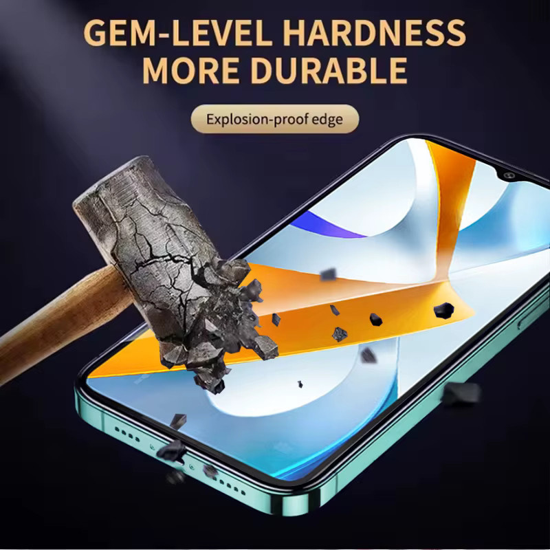 3er-Pack Xiaomi Poco C40 Displayschutz aus gehärtetem Glas, 9H Anti-Explosion HD Schutzfolie, transparent - Bild 4