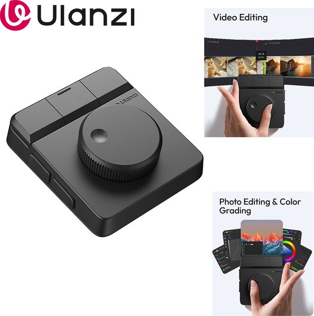Ulanzi D100H Kreativer Controller für Videobearbeitung in Schwarz mit Bluetooth-Unterstützung - Bild 1