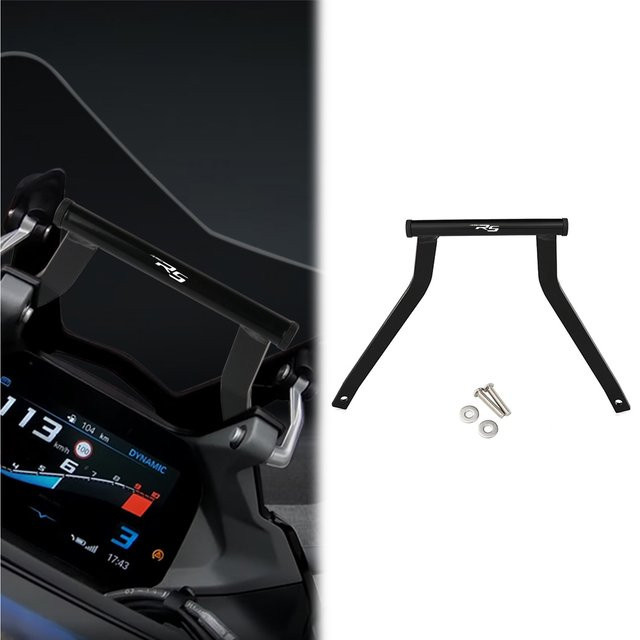 XITOMER Handyhalterung und GPS-Navigationsplatte für BMW R1250RS, Schwarz - Bild 1