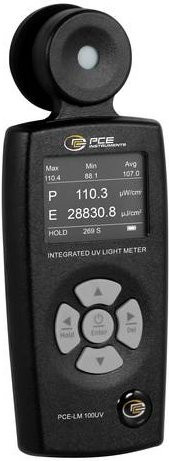 PCE Instruments UV-Licht Messgerät PCE-LM 100UV in Schwarz mit Spektralbereich 230 bis 280 nm und Software - Bild 1