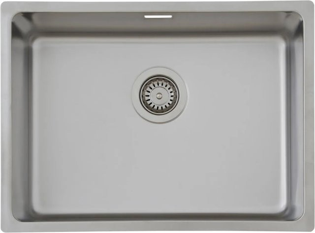 Respekta Einbauspüle Detroit aus Edelstahl in Silber, B/T/H: 59 x 43,5 x 22,5 cm - Bild 1