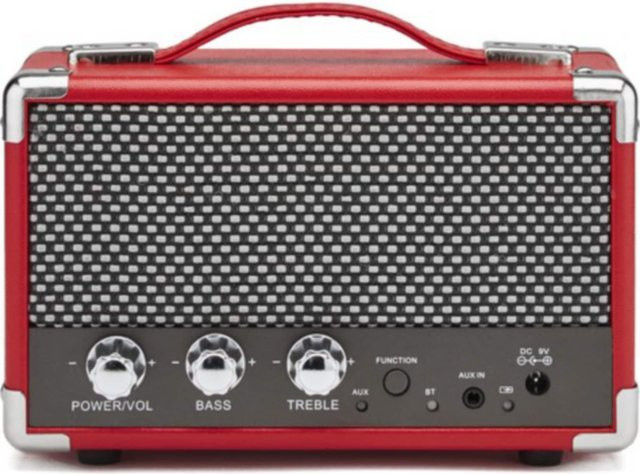 GPO Komfort Retro-Bluetooth Lautsprecher in Rot - Bild 1