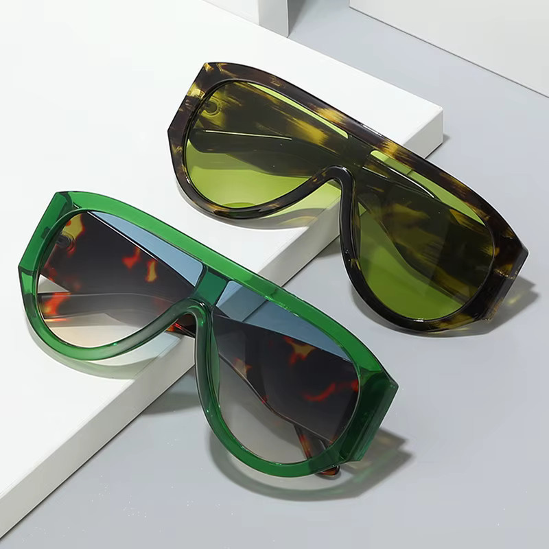 SHAUNA Sonnenbrille Pilot, Vollrand, Rot Grün, Unisex, Kunststoff - Bild 2