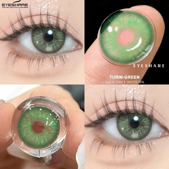 EYESHARE Farbige Kontaktlinsen Jahreslinsen, 2 Linsen - Bild 1