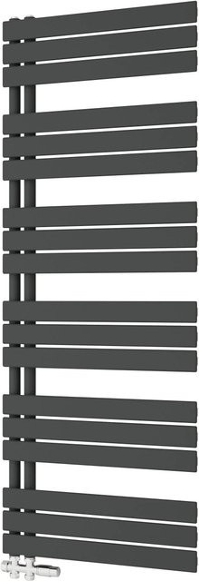 Duschparadies Handtuchtrockner Badheizkörper in Anthrazit mit Seitenanschluss, H x B: 159,9 x 60,0 cm, 1028 W - Bild 1