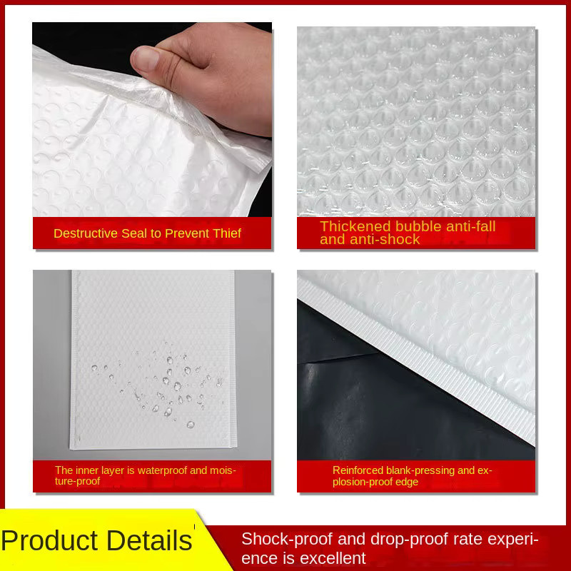 Wasserdichte und stoßfeste PE Luftpolstertaschen mit selbstklebendem Verschluss für den sicheren Versand von Dokumenten und Paketen - Bild 2
