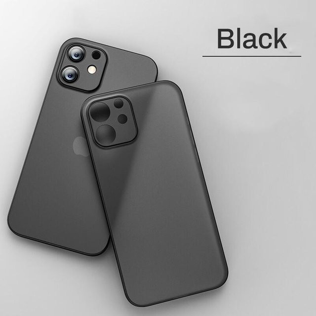 Ultra-dünne PC-Schutzhülle von YULIN für iPhone Modelle in Schwarz, 0,2 mm Stärke - Bild 1