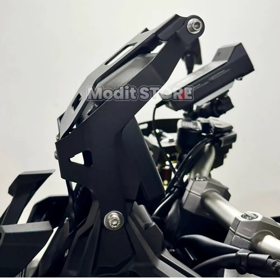 Handyhalterung und GPS-Navigationsplatte für Honda XADV750 X-ADV 750 (2021-2026) in Schwarz und Gold mit 12mm/22mm Aufnahme - Bild 3